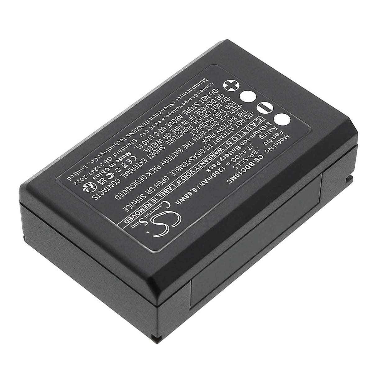 7.4V, Li-ion, 1200mAh, Camera battery fits Leica, 24003, M10, M10p, 8.88Wh Camera Cameron Sino Technology Limited (Camera)