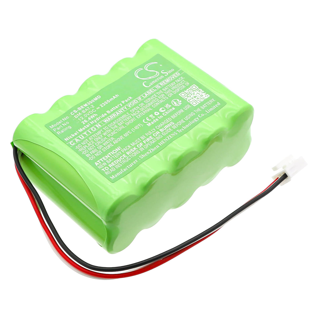 12.0V, Ni-MH, 2200mAh, Medical battery fits Bionet, BM-BAT-2, BM3, BM3 Vet, 26.4Wh Medical Cameron Sino Technology Limited (Medical)