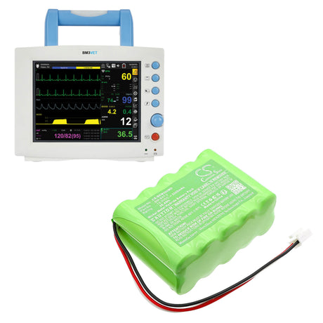 12.0V, Ni-MH, 2200mAh, Medical battery fits Bionet, BM-BAT-2, BM3, BM3 Vet, 26.4Wh Medical Cameron Sino Technology Limited (Medical)