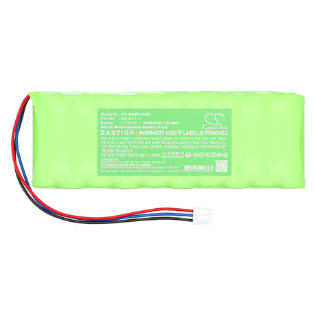 12.0V, Ni-MH, 2200mAh, Medical battery fits Bionet, BM-BAT-3, BM3:D1F1200001 ~ D1G03xxxxx(12, BM3Plus:D2F1200001 ~ D2H02xxxx, 26.4Wh Medical Cameron Sino Technology Limited (Medical)