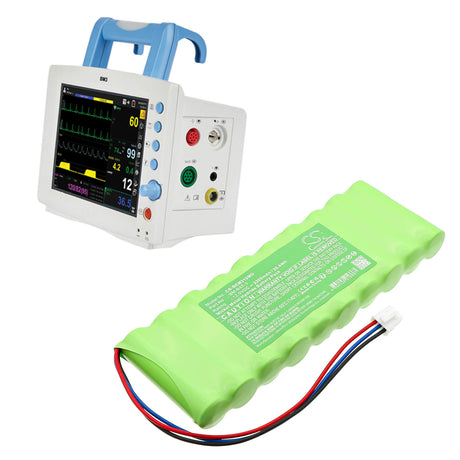 12.0V, Ni-MH, 2200mAh, Medical battery fits Bionet, BM-BAT-3, BM3:D1F1200001 ~ D1G03xxxxx(12, BM3Plus:D2F1200001 ~ D2H02xxxx, 26.4Wh Medical Cameron Sino Technology Limited (Medical)