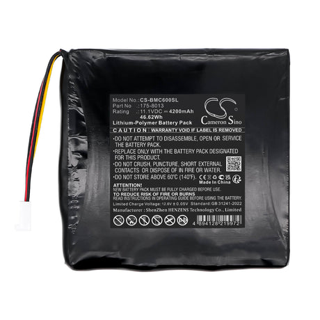 11.1V, Li-Polymer, 4200mAh, Equipment, Survey, Test battery fits Beamex, 175-8013, 8081785, MC6 Calibrator, 46.62Wh Equipment, Survey, Test Cameron Sino Technology Limited