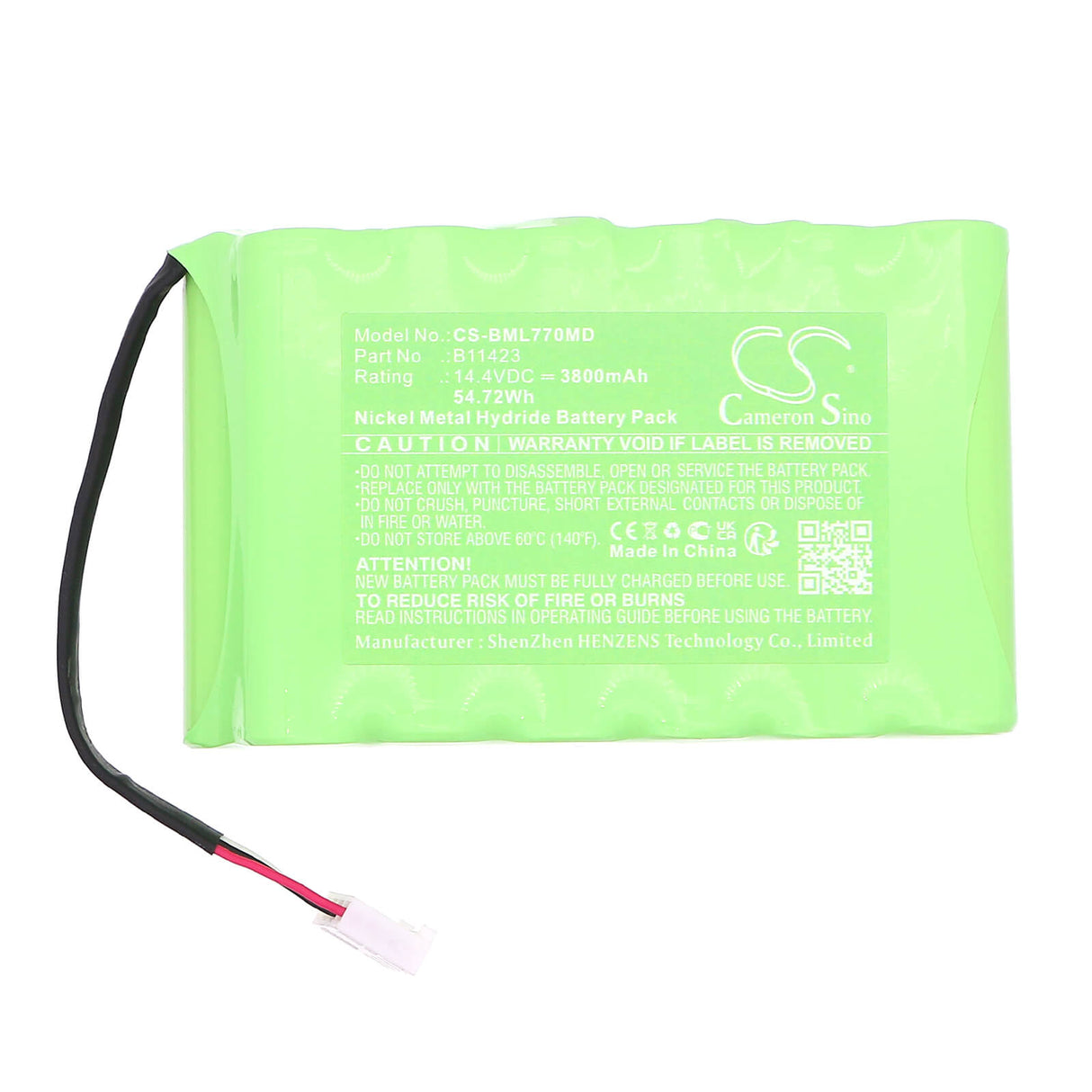14.4V, Ni-MH, 3800mAh, Medical battery fits Biomedical, 431-016, Radiometer America Abl 77 Bloo, 54.72Wh Medical Cameron Sino Technology Limited (Medical)