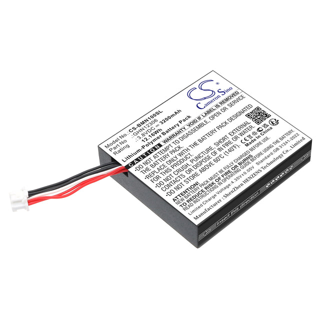 3.8V, Li-Polymer, 3200mAh, Wireless Headset battery fits BMW, GHN12306, motorrad N1, 12.16Wh Wireless Headset Cameron Sino Technology Limited