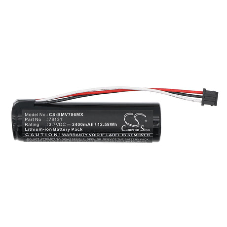 3.7V, Li-ion, 3400mAh, Medical battery fits BioControl, 78131, 78300BC, MVP ICON 78300 version only, 12.58Wh Medical Cameron Sino Technology Limited