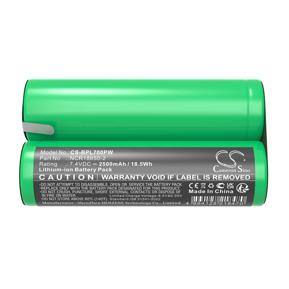 7.4V, Li-ion, 2500mAh, Power Tools battery fits Black & Decker, Ncr18650-2, 172396, Lps7000 13mm Type 1, 18.5Wh Power Tools Cameron Sino Technology Limited (Power Tools)