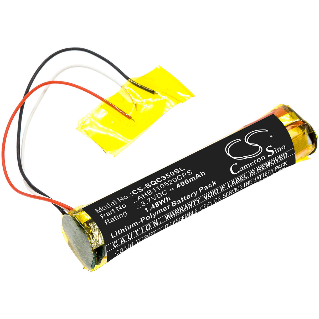 3.7V, Li-Polymer, 400mAh, Headset battery fits Bose, Ahb110520cps, 419811, Qc35, 1.48Wh Wireless Headset Cameron Sino Technology Limited