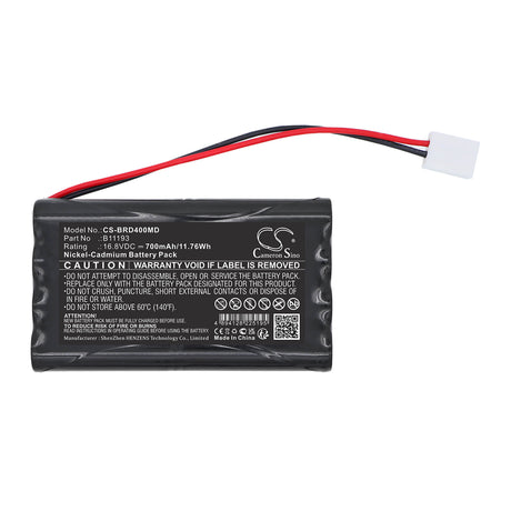 16.8V, Ni-CD, 700mAh, Medical battery fits Burdick, 5834, 4i EKG, 400, 11.76Wh Medical Cameron Sino Technology Limited