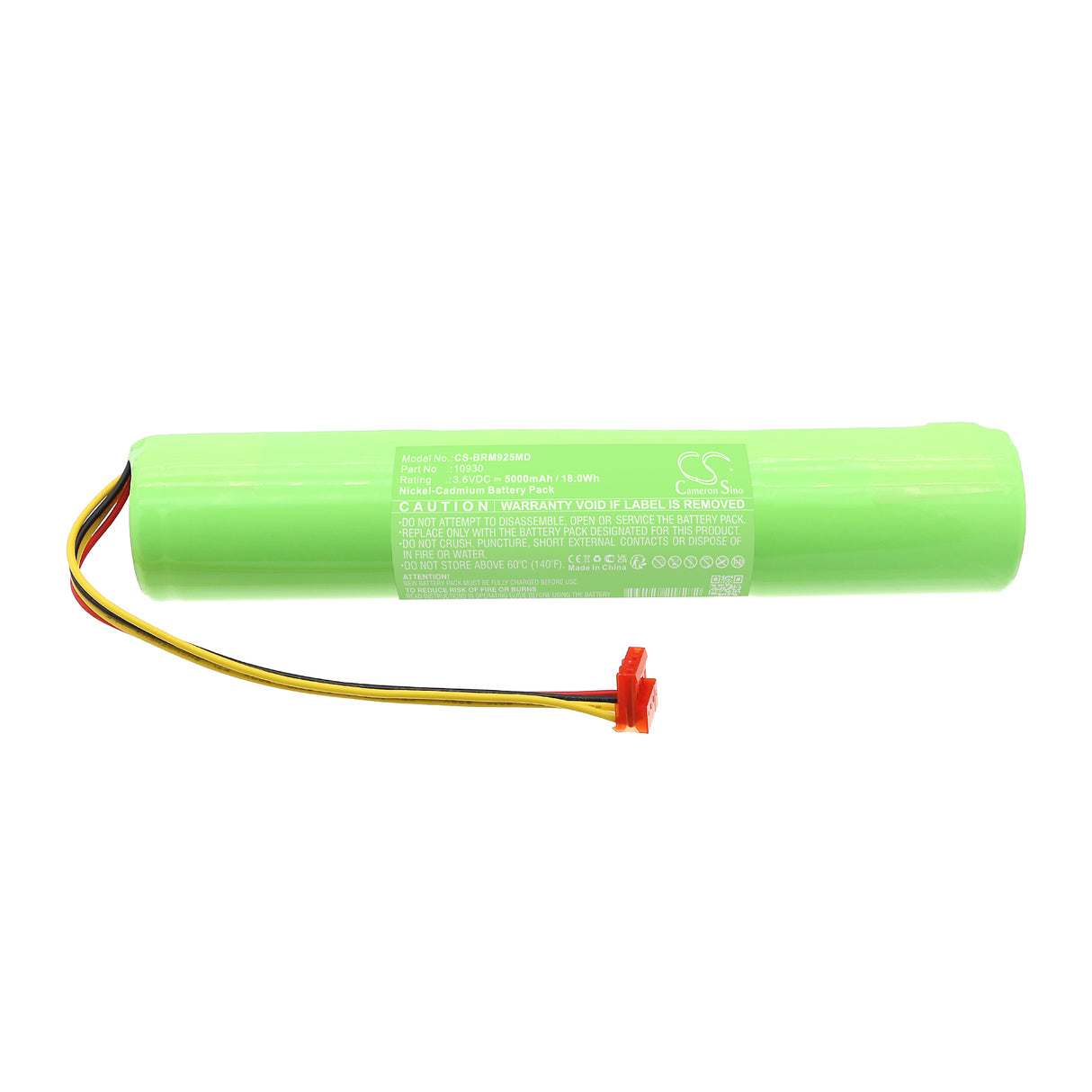 3.6V, Ni-CD, 5000mAh, Medical battery fits Bard Medsystems, 10930, Harvard Syringe Pump, 18.0Wh Medical Cameron Sino Technology Limited (Medical)