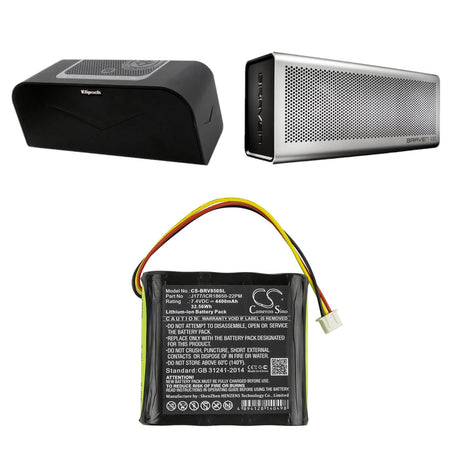 Speaker Battery For Klipsch, Kmc1 7.4v, 4400mah - 0.67wh Speaker Cameron Sino Technology Limited