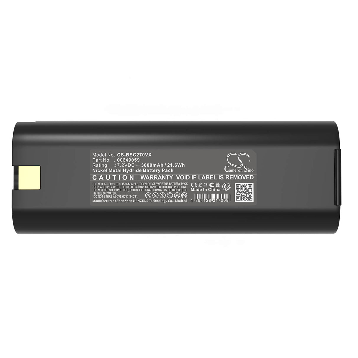 7.2V, Ni-MH, 3000mAh, Vacuum battery fits Bosch, 264798, BBZ36AB01, BBZ37GB01, 21.6Wh Vacuum Cameron Sino Technology Limited