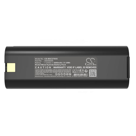 7.2V, Ni-MH, 3000mAh, Vacuum battery fits Bosch, 264798, BBZ36AB01, BBZ37GB01, 21.6Wh Vacuum Cameron Sino Technology Limited