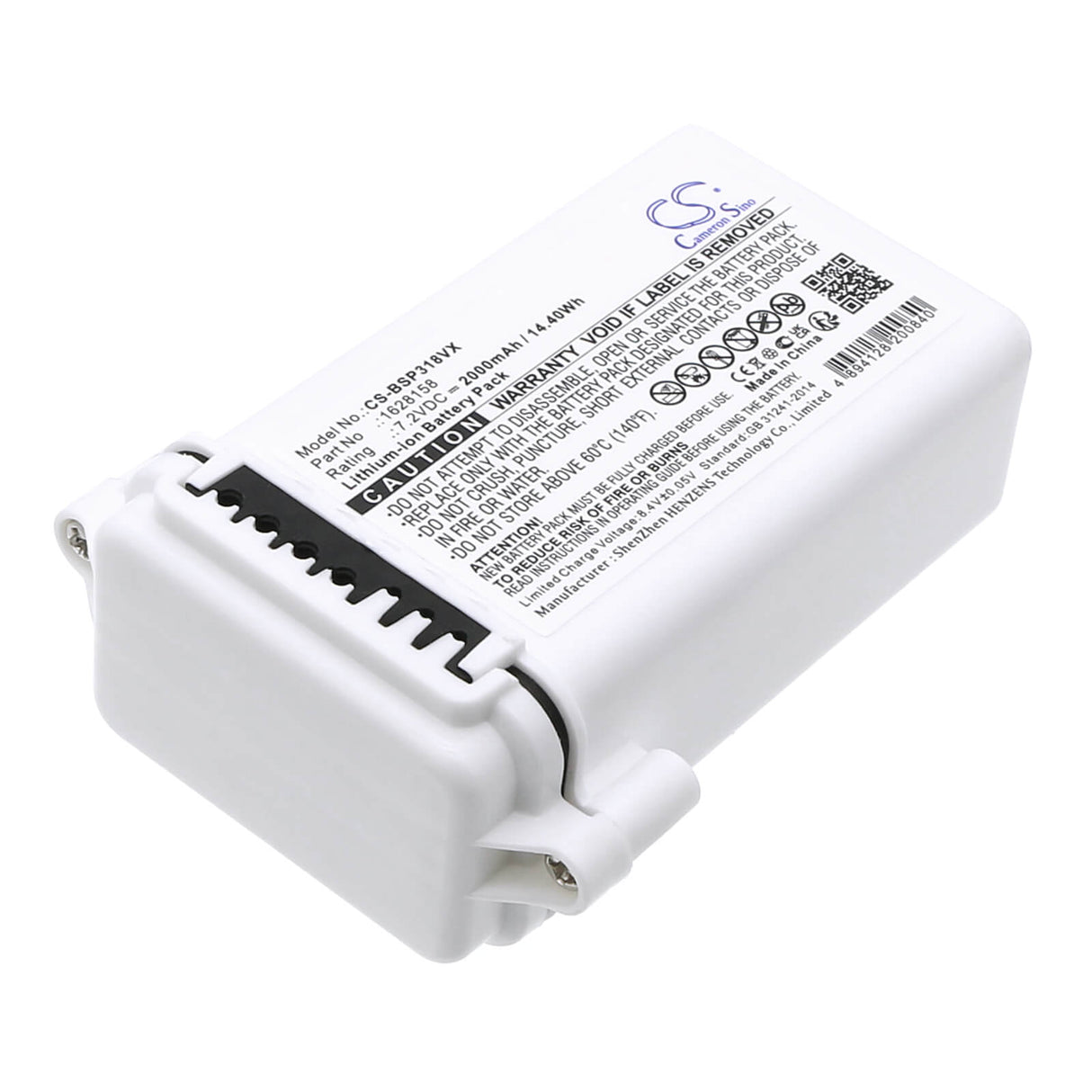 7.2V, Li-ion, 2000mAh, Battery fits Bissell, 3180+, 3181+, 14.40Wh Vacuum Cameron Sino Technology Limited