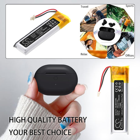 3.8V, Li-Polymer, 400mAh, Wireless Headset battery fits Beats, AEC701346, Studio Buds Charging Case, 1.52Wh Wireless Headset Cameron Sino Technology Limited