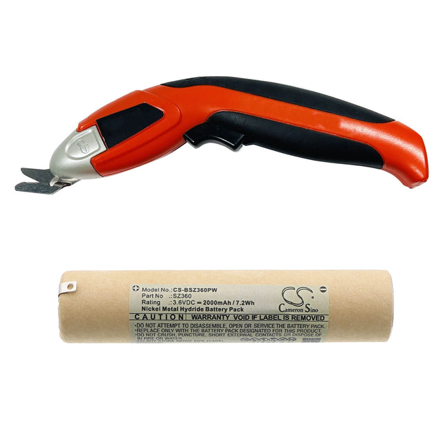 3.6V, Ni-MH, 2000mAh, Power Tools battery fits Black & Decker, SZ360, SZ360 Type 1, 7.2Wh Power Tools Cameron Sino Technology Limited