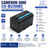 14.8V, Li-ion, 2600mAh, Camera battery fits Sony, Bp-u30, Hd422, Pmw-100, 38.48Wh Camera Cameron Sino Technology Limited (Camera)