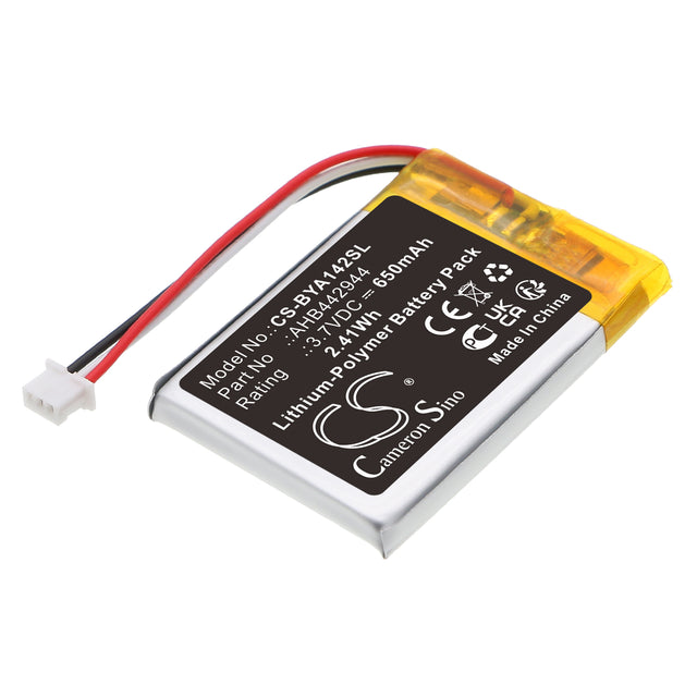 3.7V, Li-Polymer, 650mAh, BabyPhone battery fits Babymoov, AHB442944, A014204, A014303, 2.41Wh BabyPhone Cameron Sino Technology Limited