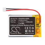 3.7V, Li-Polymer, 650mAh, BabyPhone battery fits Babymoov, AHB442944, A014204, A014303, 2.41Wh BabyPhone Cameron Sino Technology Limited