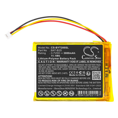 Batterie de remplacement pour moniteurs pour bébé (Jeeber VB805, Babytime BT-2S, TrueLife NannyCam R7, ieGeek Baby 1T, Arenti Ainanny, Boifun, Deatti BM101-M) – 3000mAh BabyPhone Cameron Sino Technology Limited