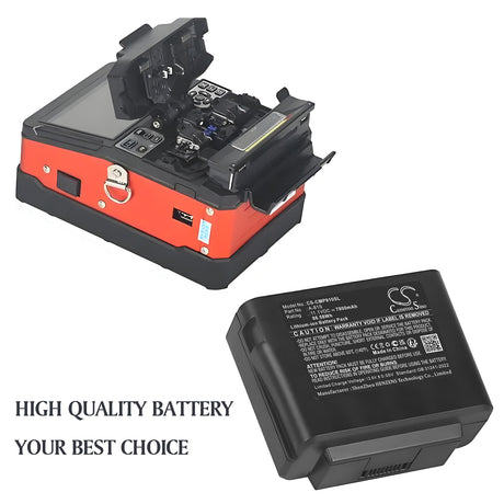 11.1V, Li-ion, 7800mAh, Equipment, Survey, Test battery fits Comptyco, A-81S, A-81S Fusion Splicer, FS-60C Fusion Splicer, 86.58Wh Equipment, Survey, Test Cameron Sino Technology Limited