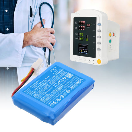 7.4V, Li-Polymer, 4000mAh, Medical battery fits Carewell, AHB855183, CPM-8000, 29.6Wh Medical Cameron Sino Technology Limited