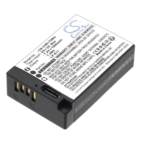 7.4V, Li-ion, 1000mAh, Camera battery fits Canon, LP-E17, 7.4Wh Camera Cameron Sino Technology Limited (Camera)