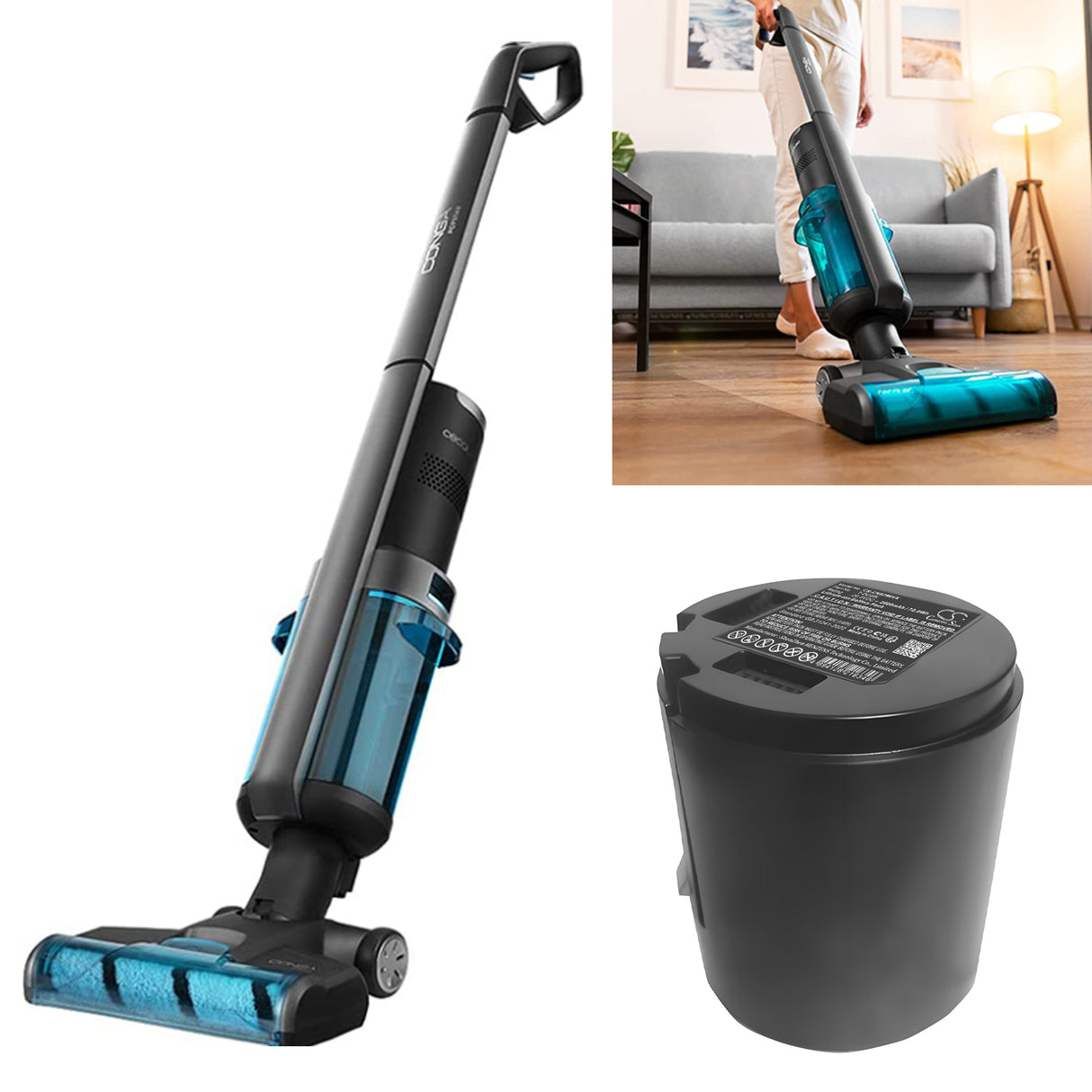 28.8V, Li-ion, 2500mAh, Vacuum battery fits Cecotec, T-dc49l, Conga Rockstar 29600, 72.0Wh Vacuum Cameron Sino Technology Limited