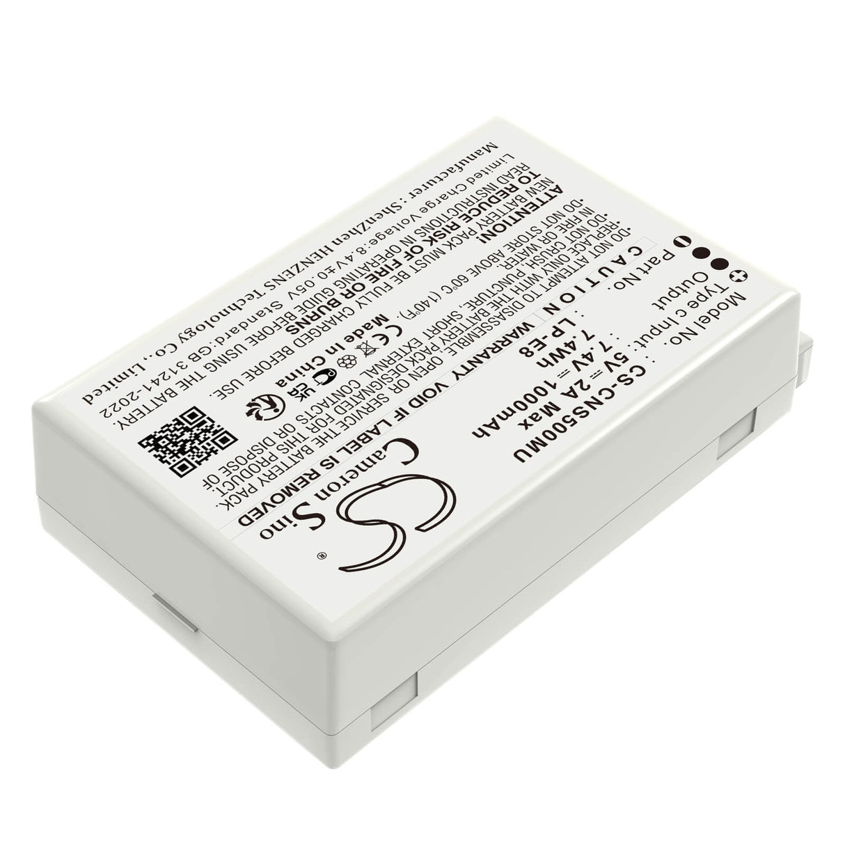 7.4V, Li-ion, 1000mAh, Camera battery fits Canon, Lp-e8, Ef-s, Eos 550d, 7.4Wh Camera Cameron Sino Technology Limited (Camera)
