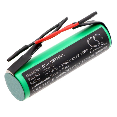 3.7V, Li-ion, 2500mAh, Vacuum battery fits Cecotec, 5023, Conga Crystal Clear 770, 9.25Wh Vacuum Cameron Sino Technology Limited