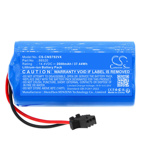 Replacement Vacuum Battery for Cecotec Conga 7490 & Honiture G20 Vacuums – 2600mAh 14.4V Li-ion Vacuum Cameron Sino Technology Limited