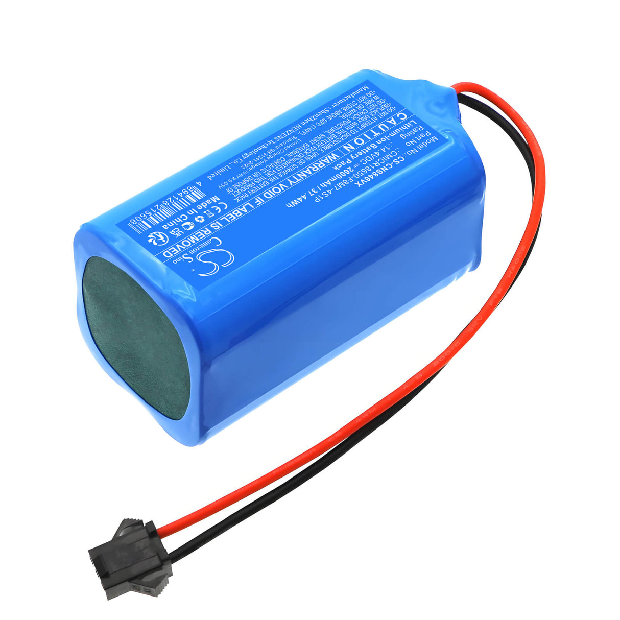 14.4V, Li-ion, 2600mAh, Vacuum battery fits Cecotec, Cmicr18650-f8m7-4s1p, 5846, Conga Eternal Laser Vital, 37.44Wh Vacuum Cameron Sino Technology Limited