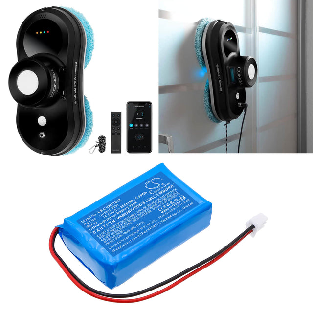 14.8V, Li-Polymer, 600mAh , Vacuum battery fits Cecotec, Ahb403080, Conga Winrobot 870, 8.88Wh Vacuum Cameron Sino Technology Limited