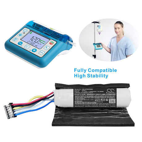 3.7V, Li-ion, 3400mAh, Medical battery fits Compat Ella, 52871, 12272020, feeding pump, 12.58Wh Medical Cameron Sino Technology Limited (Medical)