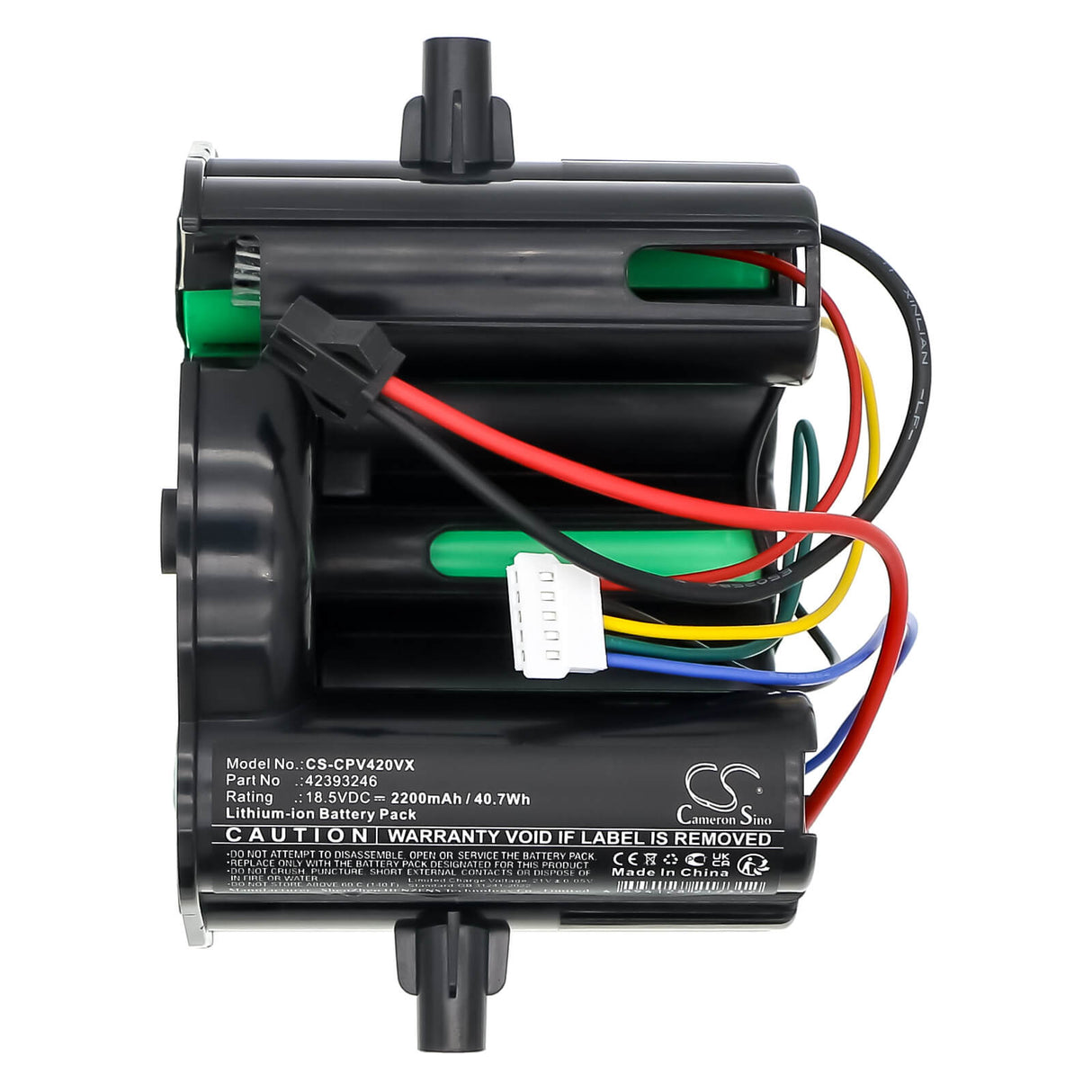 18.5V, Li-ion, 2200mAh, Vacuum battery fits Concept, 42393246, Vp4135 (5 Pin), Vp4201 (5 Pin), 40.7Wh Vacuum Cameron Sino Technology Limited