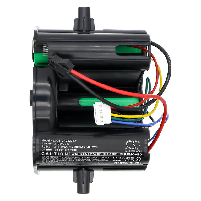 18.5V, Li-ion, 2200mAh, Vacuum battery fits Concept, 42393246, Vp4135 (5 Pin), Vp4201 (5 Pin), 40.7Wh Vacuum Cameron Sino Technology Limited