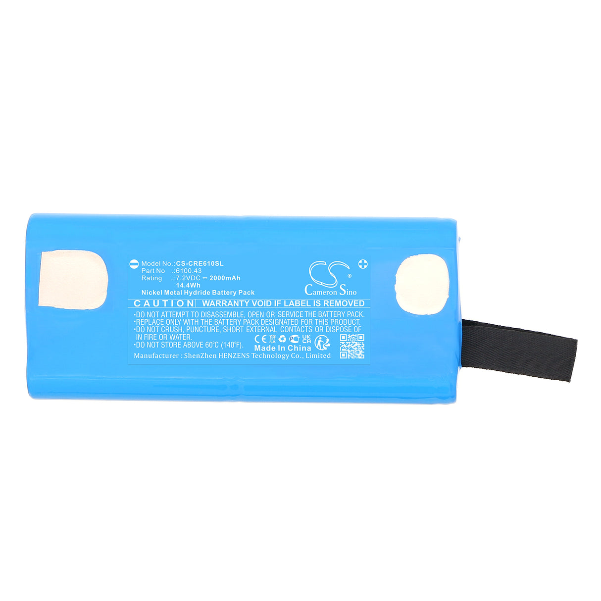 7.2V, Ni-MH, 2000mAh, Equipment, Survey, Test battery fits Carlson, 6100.43, Explorer, 14.4Wh Equipment, Survey, Test Cameron Sino Technology Limited