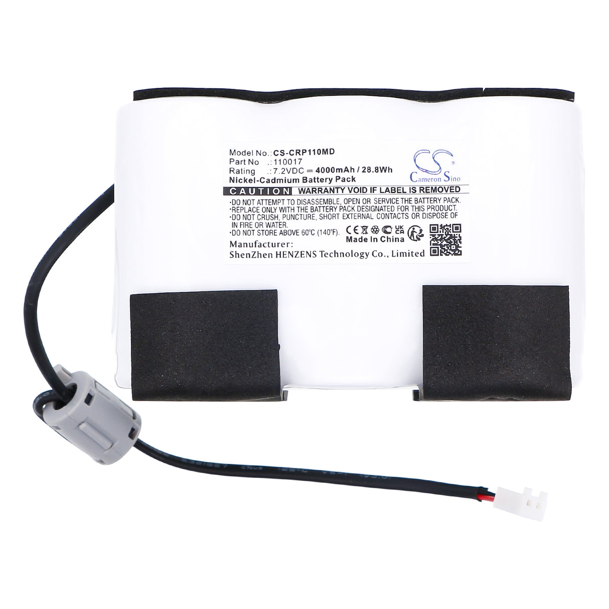 7.2V, Ni-CD, 4000mAh, Medical battery fits Criticon, 110017, Oxyshuttle II+, 28.8Wh Medical Cameron Sino Technology Limited (Medical)