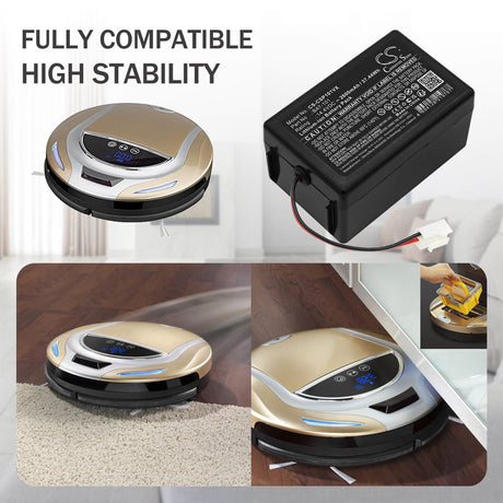 14.4V, Li-ion, 2600mAh, Vacuum battery fits Cleanmaxx, BAT-101, Smart Plus, 37.44Wh Vacuum Cameron Sino Technology Limited