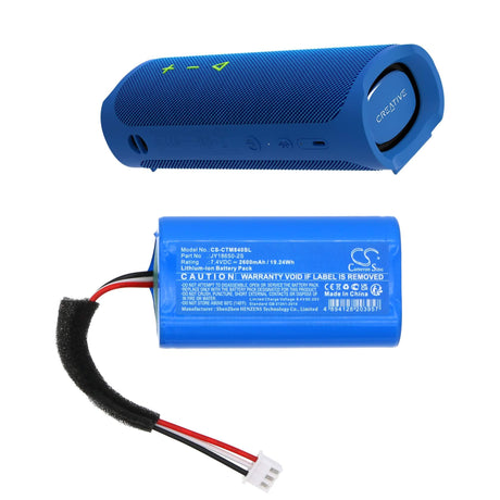 7.4V, Li-ion, 2600mAh, Speaker battery fits Creative, Mf8405, Muvo Go, 19.24Wh Speaker Cameron Sino Technology Limited