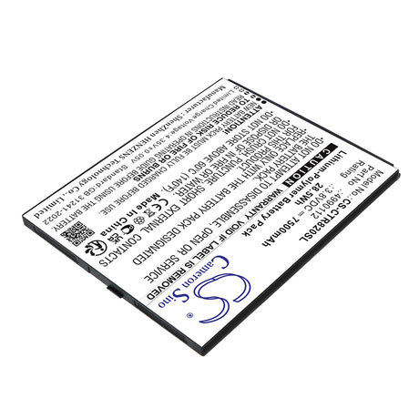 3.8V, Li-Polymer, 7500mAh, Diagnostic Scanner battery fits Cedar, 4990112, CT8, CT8X2, 28.5Wh Diagnostic Scanner Cameron Sino Technology Limited