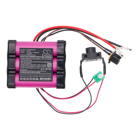 10.8V, Li-ion, 2200mAh, Vacuum battery fits Dirt Devil, By001, Bd45000, Black Lightweight Cordless Har, 23.76Wh Vacuum Cameron Sino Technology Limited