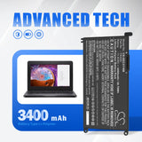 11.4V, Li-Polymer, 3400mAh, Notebook, Laptop battery fits Dell, 0ykg3c, Chromebook 3110, Chromebook 3110 2-in-1, 38.76Wh Notebook, Laptop Cameron Sino Technology Limited