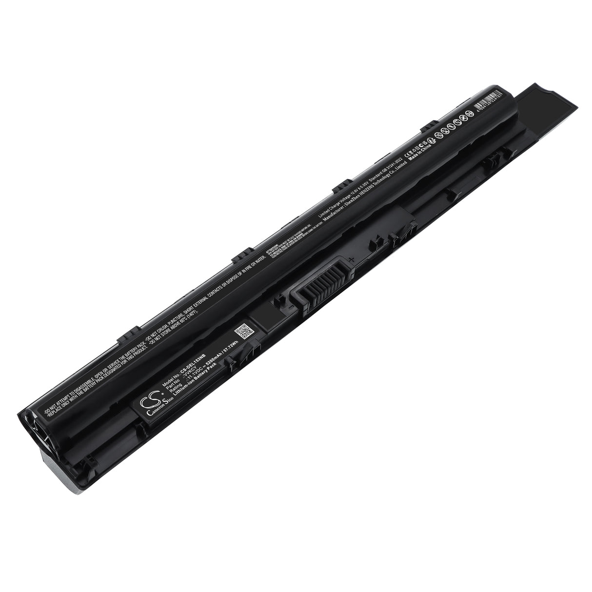 11.1V, Li-ion, 5200mAh, Notebook, Laptop battery fits Dell, 0098N0, Latitude 15 3570, Latitude 3560, 57.72Wh Notebook, Laptop Cameron Sino Technology Limited