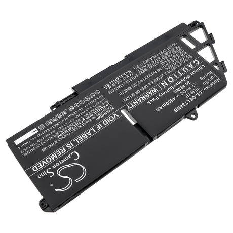 7.6V, Li-Polymer, 4850mAh, Notebook, Laptop battery fits Dell, 599m7, Latitude 7340, Latitude 7340 2-in-1, 36.86Wh Notebook, Laptop Cameron Sino Technology Limited