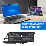 7.6V, Li-Polymer, 4850mAh, Notebook, Laptop battery fits Dell, 599m7, Latitude 7340, Latitude 7340 2-in-1, 36.86Wh Notebook, Laptop Cameron Sino Technology Limited
