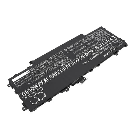 11.55V, Li-Polymer, 5150mAh, Notebook, Laptop battery fits Dell, Gt6tk, Latitude 9440 2-in-1, Latitude 9450 2-in-1, 59.48Wh Notebook, Laptop Cameron Sino Technology Limited