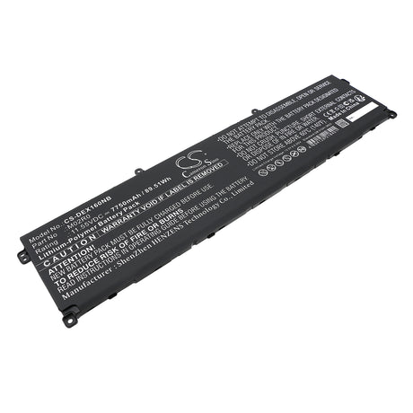 11.55V, Li-Polymer, 7750mAh, Notebook, Laptop battery fits Dell, Hp26n, Alienware X16, Alienware X16 R1, 89.51Wh Notebook, Laptop Cameron Sino Technology Limited