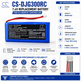 7.4V, Li-Polymer, 6000mAh, Remote Controller battery fits Dji, 1650120, Gl300c, Gl300f, 44.4Wh Remote Controller Cameron Sino Technology Limited