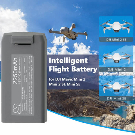 7.7V, Li-ion, 2250mAh, Drones battery fits Dji, Bwx161-2250-7.7, Mavic Mini 2, Mavic Mini Se, 17.33Wh Drones Cameron Sino Technology Limited