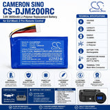 3.8V, Li-Polymer, 3600mAh Remote Controller Battery fits Dji, Mavic 2 Pro Remote Control, 13.68Wh Remote Controller Cameron Sino Technology Limited